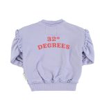 Sweatshirt w/ balloon sleeves | lavender w/ red circle print,8y Толстовка с объемными рукавами | лавандовый с принтом в виде красного круга