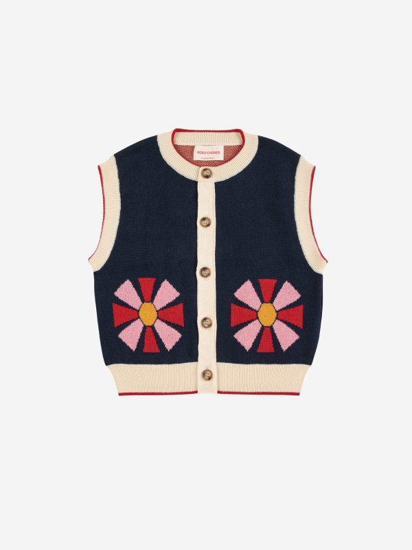 Жилет для девочек (Kaleidoscope vest - NAVY BLUE,2-3 Years) торг. марки "BOBO CHOSES", арт. № B225AC10641101, материал: 100% органический хлопок, возраст/размер: 2-3 года