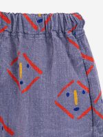 Masks all over woven shorts| 124AC07246011