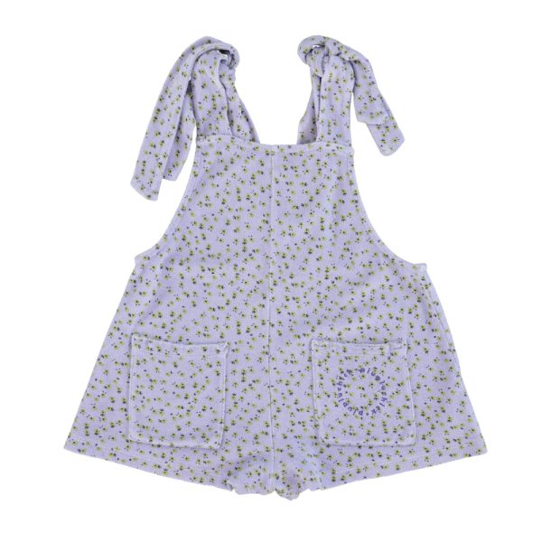 short jumpsuit w/ straps | lavender w/ yellow flowers, 3y короткий комбинезон на бретелях | лавандовый с желтыми цветками,