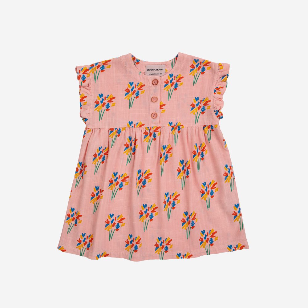 Baby Fireworks all over woven dress| 124AB10351007