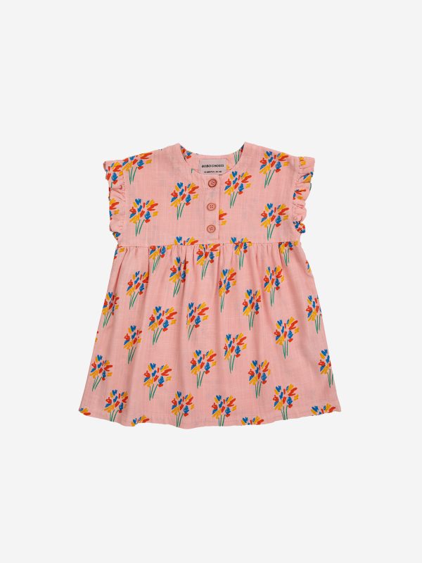 Baby Fireworks all over woven dress| 124AB10351007