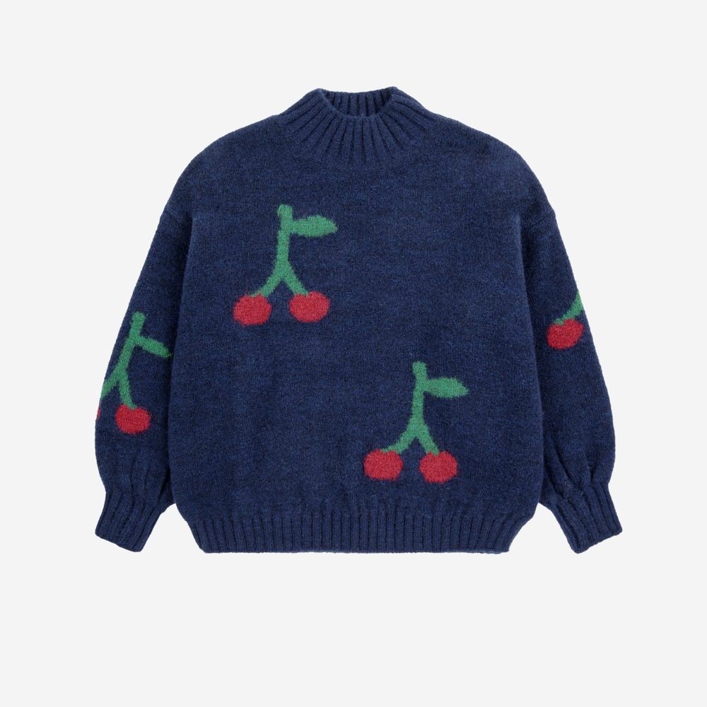 Bobo Cherry all over turtle neck jumper