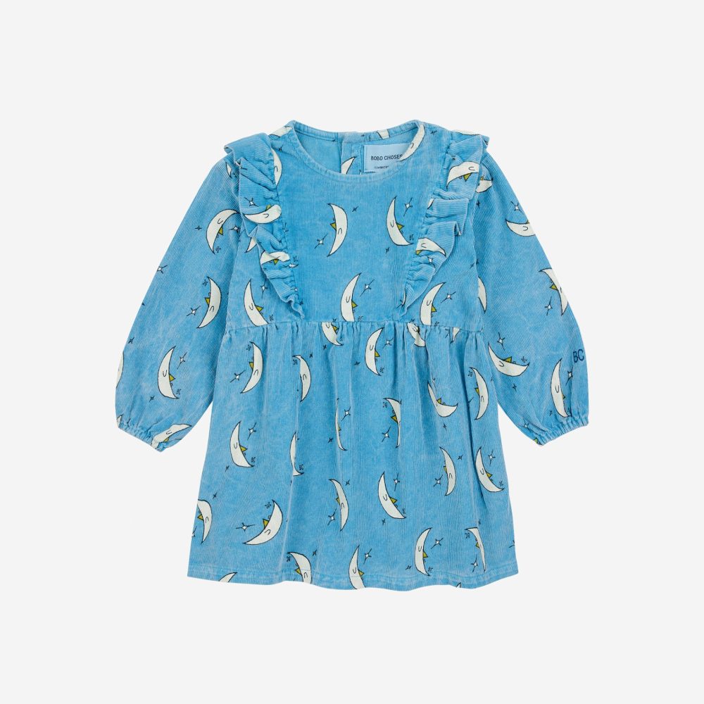 Baby Beneath The Moon all over micro corduroy dress