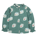 Блузка для девочек (Heart Dice Shirring Blouse), торг. марки "JELLY MALLOW", арт.№ JM2520129, материал: хлопок 100%