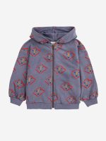 Masks all over zipped hoodie| 124AC05846015
