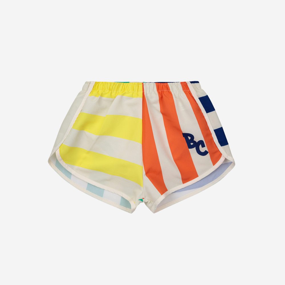 Multicolor Stripes swim shorts| 124AC14919813
