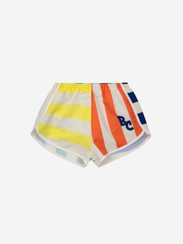 Multicolor Stripes swim shorts| 124AC14919813