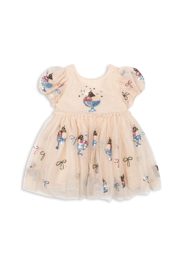 Платье для девочек (YVONNE PUFF DRESS) торг. марки "Konges Slоjd", арт. № KS105138, материал: 100% полиэстр, размер: 18м. - 4л