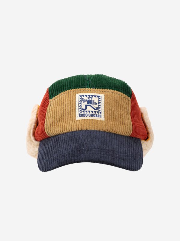 Зимняя вельветовая кепка (Mr Pencil corduroy winter cap - MULTICOLOR,HEAD54) торг. марки "BOBO CHOSES", арт. № B225AI03399154, материал: 100% хлопок, 100% полиэстер, возраст/размер: 54