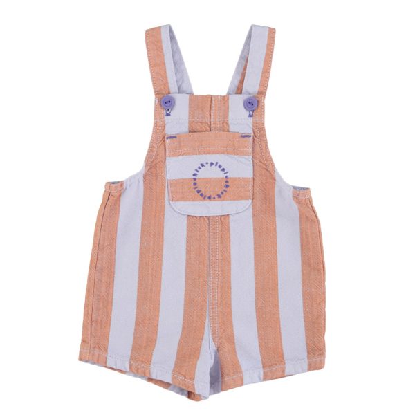 baby short dungarees | orange & purple stripes,12m детские короткие комбинезоны | оранжевые и фиолетовые полосы