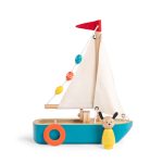 Парусная лодка из дерева (Sailboat La Grande Famille) торг. марки "Moulin Roty", арт. №632443
