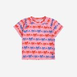 Baby Ribbon Bow all over swim T-shirt| 124AB12151008