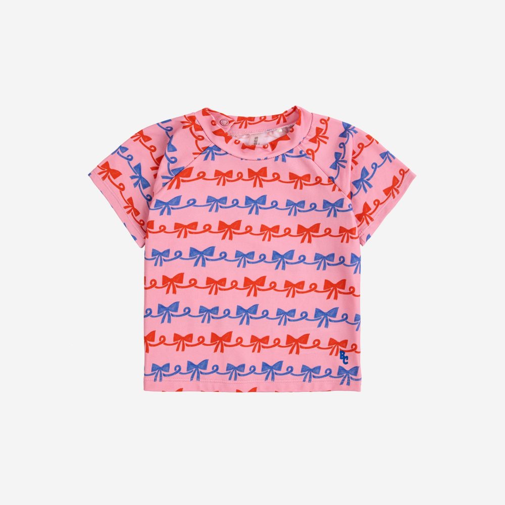 Baby Ribbon Bow all over swim T-shirt| 124AB12151008