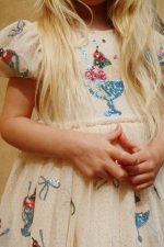 Платье для девочек (YVONNE PUFF DRESS) торг. марки "Konges Slоjd", арт. № KS105138, материал: 100% полиэстр, размер: 18м. - 4л