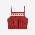 Tomato woven top| 124AC15660001