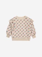 Baby Cherry all over ruffle sweatshirt