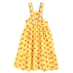 long layered dress | yellow w/ red lips, 4y длинное многослойное платье | желтый с красными губами,