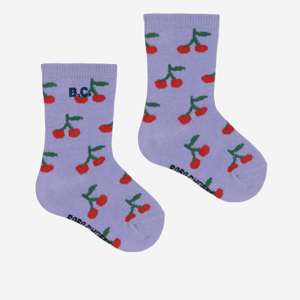 Baby Cherry all over short socks