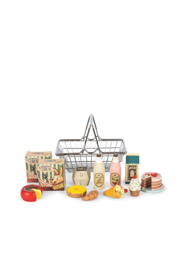 Игрушечная корзина с продуктами (MINI MARKET GROCERY SET) торг. марки "Konges Slоjd", арт. № KS104994