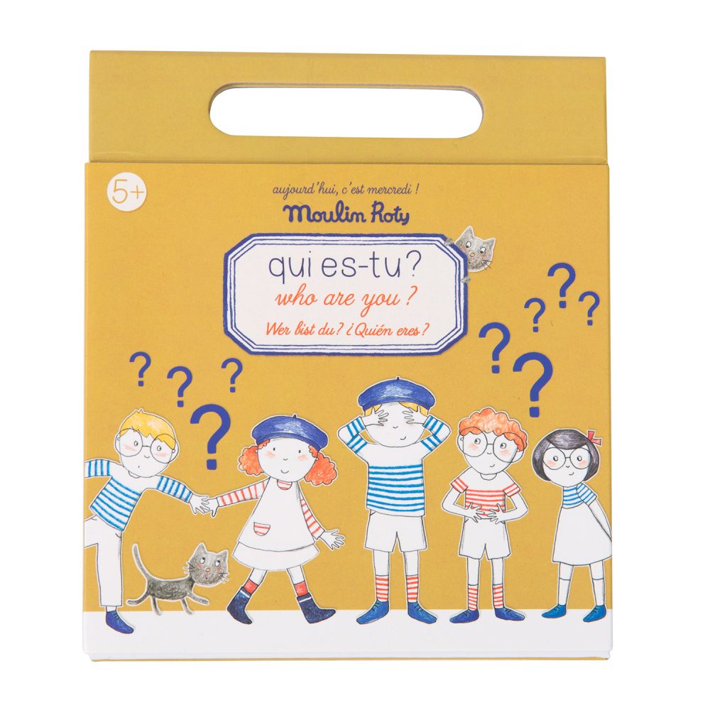 Магнитная игра "Угадай кто" (Magnetic guess who game Aujourd'hui c'est mercredi /10) торг. марки "Moulin Roty", арт. № 713142