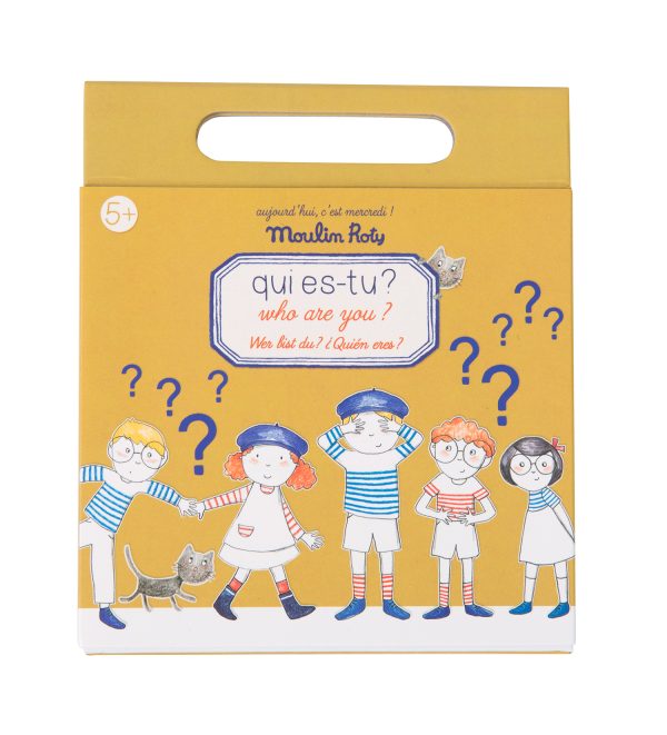 Магнитная игра "Угадай кто" (Magnetic guess who game Aujourd'hui c'est mercredi /10) торг. марки "Moulin Roty", арт. № 713142