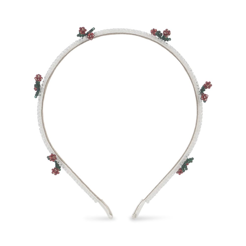 Ободок для волос (PEARLY CHERRY HAIRBRACE) торг. марки "Konges Slоjd", арт. № KS103219, материал: 57% металл, 29% стекло, 9% полиэстр, 5% пластик / ONESIZE