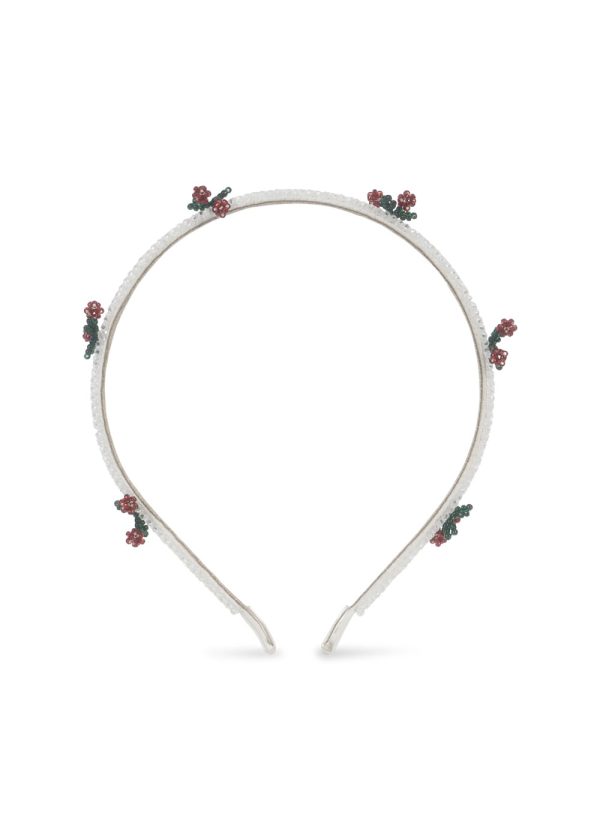 Ободок для волос (PEARLY CHERRY HAIRBRACE) торг. марки "Konges Slоjd", арт. № KS103219, материал: 57% металл, 29% стекло, 9% полиэстр, 5% пластик / ONESIZE