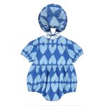Heart Baby Romper Set/Детский комбинезон с сердечком артикул артикул JM2410907 / BLUE / 80(12-18M)