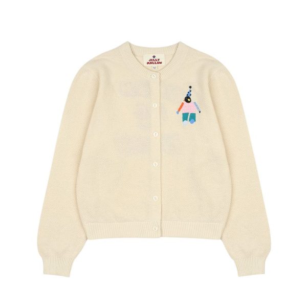 Pierrot Knit Cardigan/Вязаный кардиган Pierrot артикул JM2410212 / IVORY / 110(4-5Y)