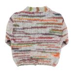 Knitted cardigan | Multicolor grey / 8Y