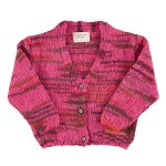 Knitted cardigan | Multicolor fuschia / 4Y