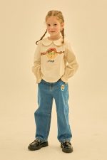 Friends Lettering Denim Pants / 100(2-3Y)