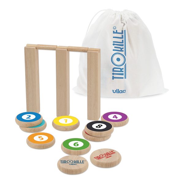 Игра на ловкость и стратегию (TirOkille skittle and palet game) торг. марки "Vilac"