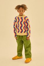 Wave Knit Sweater / 140(10-11Y)