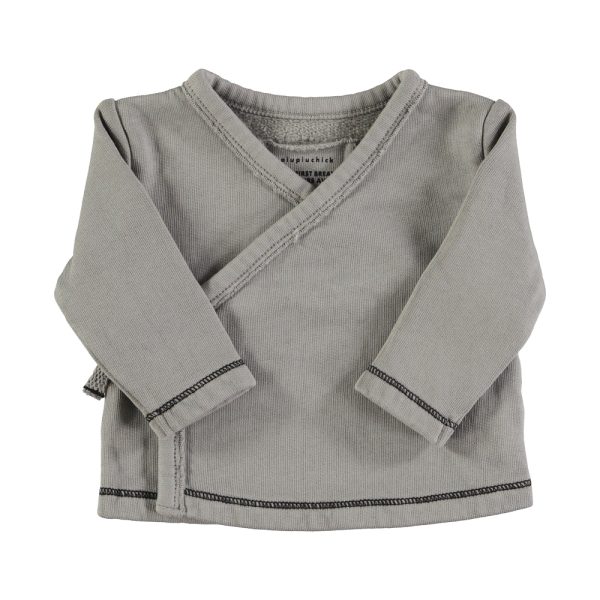 Newborn cardigan crew neck | Grey / 3M