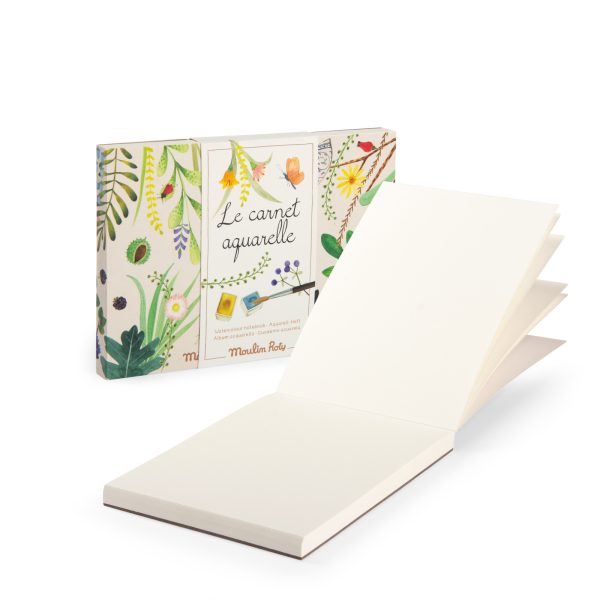 Блокнот для рисования (Watercolour notebook Le Jardin du Moulin) торг. марки "Moulin Roty", арт. № 712616