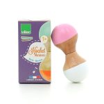White and pink rattle maracas