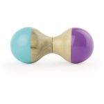 Turquoise and purple maracas