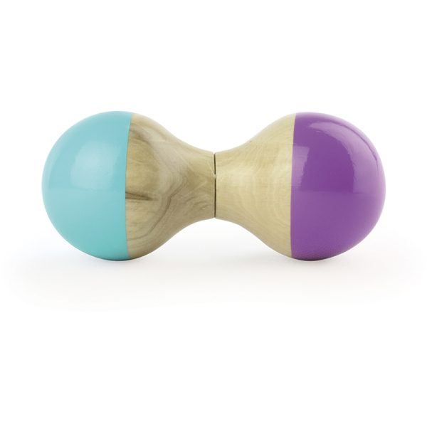 Turquoise and purple maracas