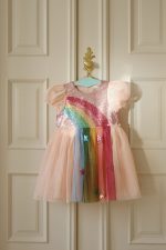 Платье для девочек (Odette Rainbow Dress - 18M-8Y) торг. марки "Konges Slоjd", арт. № KS103022, материал: 100% полиэстр / 7-8Y