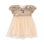 Платье для девочек (Starla Puff Sleeve Dress - 4y-8y) торг. марки "Konges Slоjd", арт. № KS103060, материал: 100% полиэстр / 7-8Y
