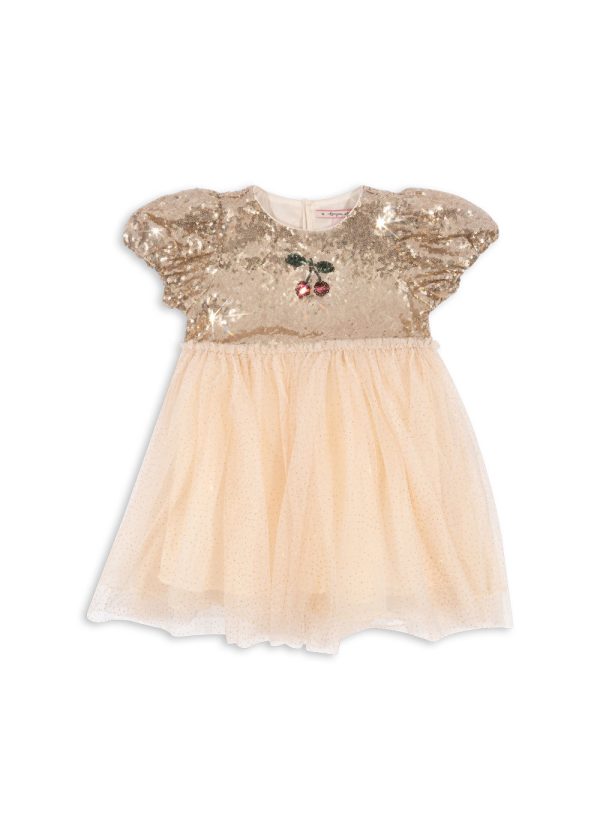 Платье для девочек (Starla Puff Sleeve Dress - 4y-8y) торг. марки "Konges Slоjd", арт. № KS103060, материал: 100% полиэстр / 7-8Y