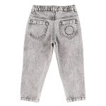 Mom fit trousers | Washed black denim / 6Y