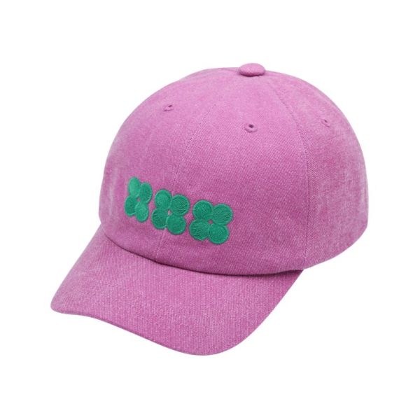 Clover Pigment Ball Cap/Шариковая кепка с пигментом Clover артикул JM2411102 / PURPLE / FREE