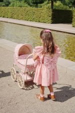Платье для девочек (Evia Bow Dress Gots - 5y-10Y) торг. марки "Konges Slоjd", арт. № KS103055, материал: 100% хлопок / 9-10Y