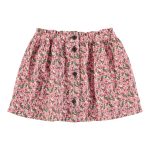 Short skirt | Pink flowers / 3Y