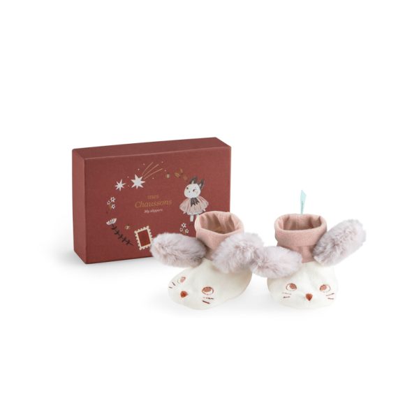 Mouse baby slippers Après la Pluie