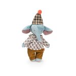 Набивная кукла - слон (в коробке) (Pablo the elephant Les Minouchkas) торг. марки "Moulin Roty", арт. № 681026