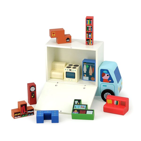 Логическая игра деревянная (Pack it right moving truck - Ingela P.Arrhenius) торг. марки "Vilac"